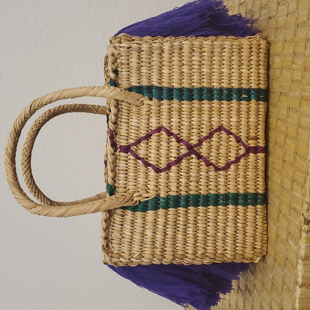 Nannacay Maldives Baby Tote in Purple - NWT
